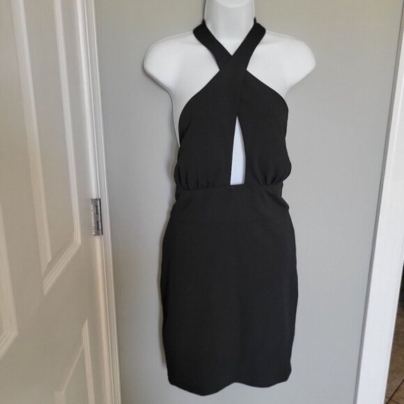 Speechless Womens Juniors Cut Out Above Knee Halter Dress -L - Picture 6 of 9